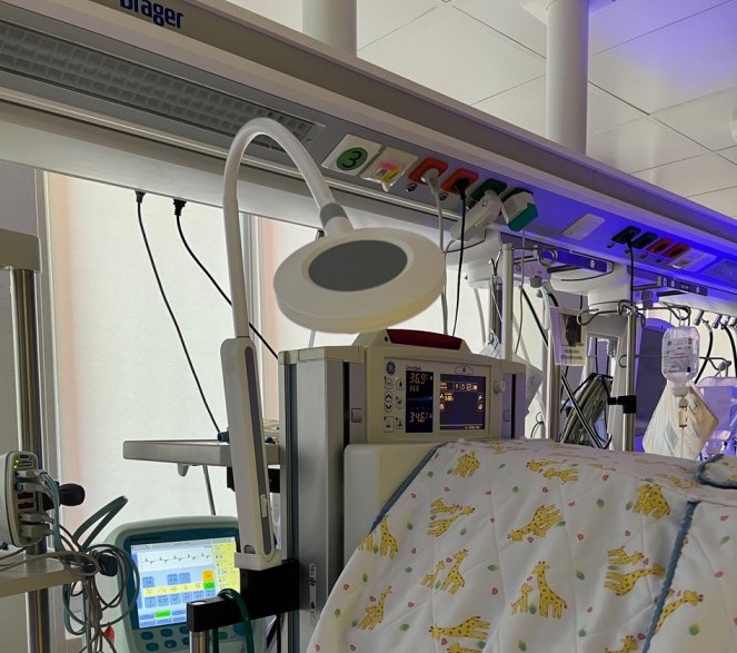 Ankstukų ir sergančių naujagimių LED apžiūros lempos